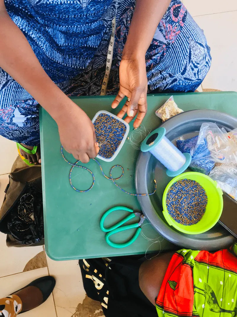 TOFFIE African Waist Beads Made in Ghana Black Woman Owned Runned The Toffie Shop